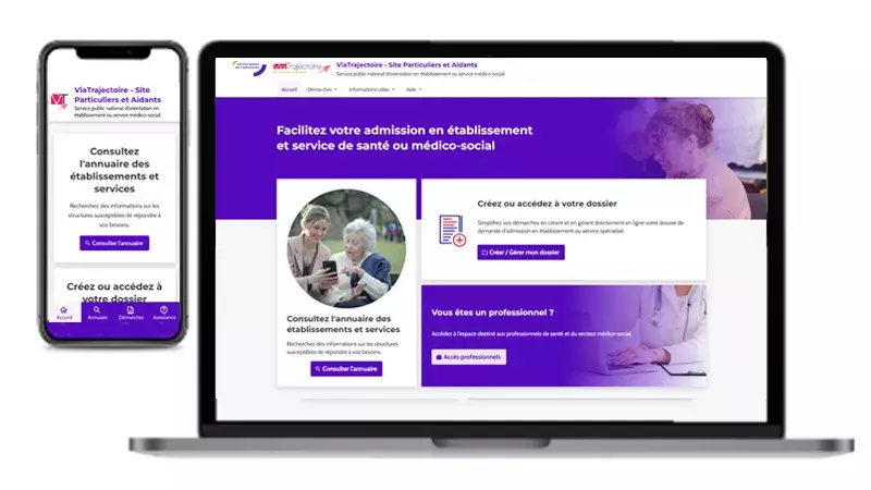 Demande d'admission sur la plateforme VIA TRAJECTOIRE